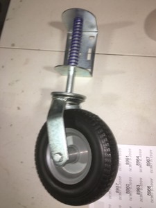 lot 8951 image: 2.802.50-4 Trailer Solid Tire with Bracket Mount