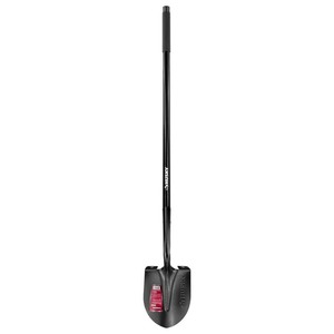 lot 8967 image: Husky 47 in. L Fiberglass Handle Carbon Steel Digging Shovel with Grip small rip on grip