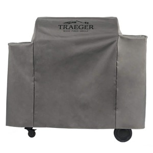 lot 8978 image: Traeger Grills - Full-Length Grill Cover for Ironwood 885 - Black