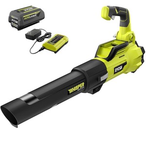 lot 8992 image: 125 MPH 550 CFM 40-Volt Lithium-Ion Brushless Cordless Jet Fan Leaf Blower - 4.0 Ah Battery and Charger Included