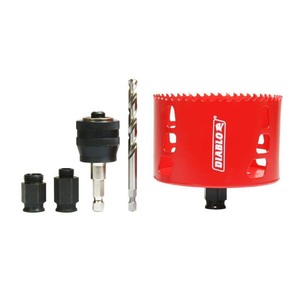 lot 8997 image: Diablo 4 in. Bi-Metal Hole Saw with SnapLock Plus Mandrel System DHS4000AR