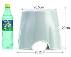 lot 100901 image: Mini Stool Step Stools Plastic Chair for Bedroom, Bathroom, Kitchen, Living Room, Office, Home, One Unit, Random Color