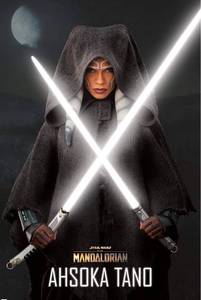 lot 100905 image: Trends International Star Wars The Mandalorian Season 2 - Ahsoka Lightsabers Wall Poster, 22.375 x 34, Unframed Version