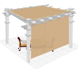 lot 100910 image: Shatex Shade Fabric Sun Shades Outdoor Privacy Screen
