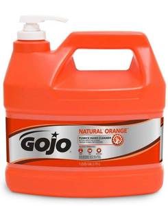 lot 100937 image: Gojo Hand Cleaner With Pumice Orange Formula 1 Gal. Plastic Bottle