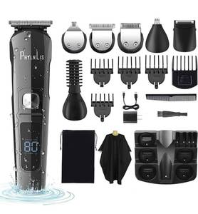 lot 100938 image: Beard Trimmer Men Cordless Electric Hair Clipper Kit Professional Body Grooming Shaver Suitable for Kids Family Barber PhylnLis 8688
