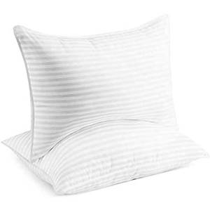 lot 100977 image: Beckham Hotel Collection Bed Pillows for Sleeping - Queen Size, Set of 2 - Cooling, Luxury Gel Pillow for Back, Stomach or Side Sleepers