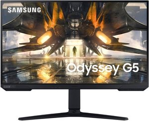 lot 22092 image: Samsung - Odyssey G5 27 IPS 1ms QHD FreeSync & G-Sync Compatible Gaming Monitor with HDR - Black