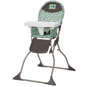 lot 22114 image: Cosco Simple Fold High Chair - Elephant Squares