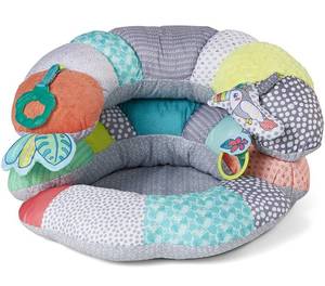 lot 22130 image: Infantino 2-in-1 Tummy Time & Seated Support - Pillow Support for Newborns and Older Babies, with Detachable Support Pillow and Toys, for Development of Strong Head and Neck Muscles