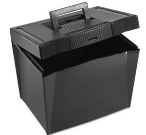 lot 22146 image: Pendaflex Products - Pendaflex - Portable File Storage Box, Letter, Plastic, 14-78 x 11-34 x 11-14, Black