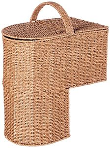 lot 22148 image: Trademark Innovations 15.25 Storage Stair Basket With Handle