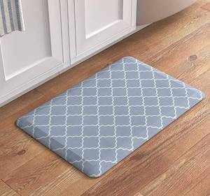 lot 22157 image: Anti-Fatigue Standing Comfort Mat for Home Kitchen and Office - 20 x 30, Blue Pattern