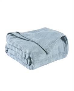 lot 40171 image: Superior All-season Luxurious 100-percent Cotton Basket Weave Blanket