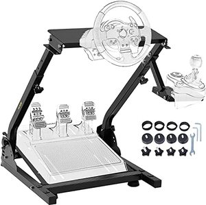 lot 40192 image: VEVOR G920 Racing Steering Wheel Stand Shifter Mount fit for Logitech G27 G25 G29 Gaming Wheel Stand Wheel Pedals NOT Included Racing Wheel Stand