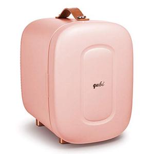 lot 40209 image: QUBI Mini Fridge, Professional Skincare Fridge, Mini Cosmetics Makeup Fridge, Compact Fridge 5 Liter (Pink, 5L)