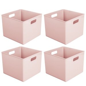 lot 40221 image: mDesign Storage Organizer for Cube Furniture Units, 10 Square, 4 Pack - 10 X 10