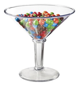 lot 40244 image: G.E.T. Shatterproof Jumbo Martini Cocktail Glass, BPA Free, 48 Ounce, Clear