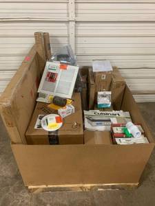 lot 99997 image: Mystery Pallet, Includes items that did not sell or were not picked up, damaged products, and returns SOLD AS IS NO RETURNS