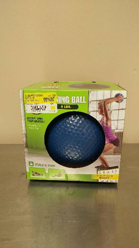 lot 27 image: Golds Gym 8lb Toning Ball