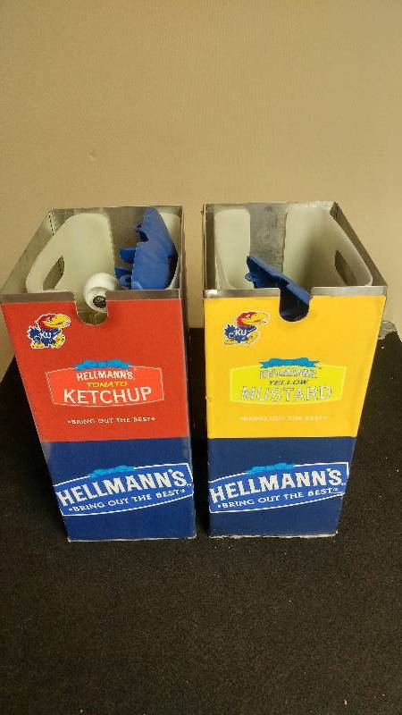 lot 20 image: Hellmans Ketchup and Mustard Dispensers