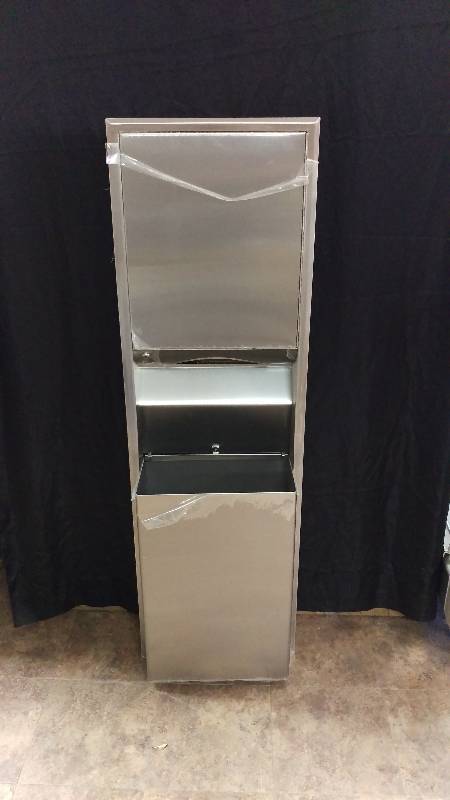 lot 18 image: New Wall Mount Paper Towel DispenserWaste Receptacle