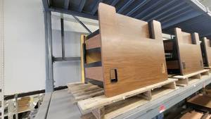 lot 38013 image: Wooden Laminate Computer Station