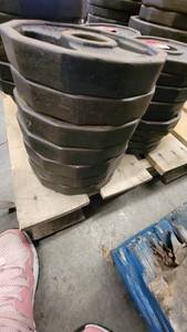 lot 38368 image: (7) Iron Grip 10lb Weight Plates