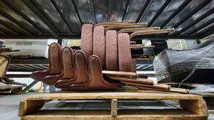 lot 38526 image: (8) Maroon Gasser Comfort Zone Seating Chairs