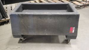 lot 38566 image: 30in Black Mobile Cart  Trough