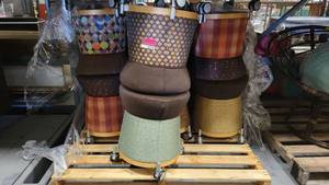 lot 38578 image: (14) JOFCO Soft Cushion Rolling Stools