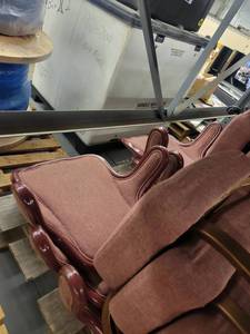 lot 38597 image: (6) Gasser Pink Highback Banquet Chairs