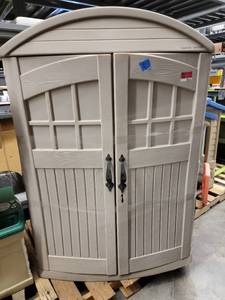 lot 38616 image: Step 2 Plastic Outdoor Storage Cabinet