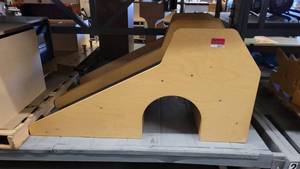 lot 38632 image: (2) Wooden Kid Slides W Steps