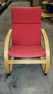 lot 38635 image: (2) Red Kids Lounge Chairs