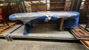lot 38684 image: 8ft Wooden Laminate Conference Table