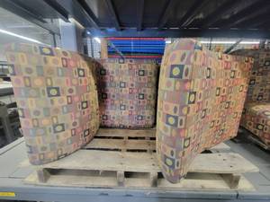 lot 38691 image: 8ft Collapsable Brown Table