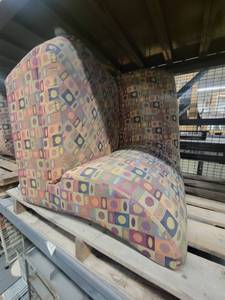 lot 38694 image: Geo Pattern Corner Chair