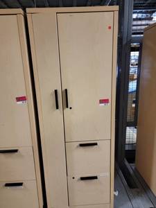 lot 38727 image: Blonde Wood Office Wardrobe
