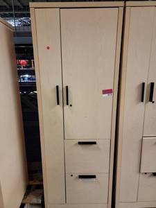 lot 38728 image: Blonde Wood Office Wardrobe
