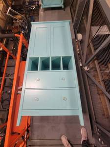 lot 38749 image: Powder Blue Cabinet - No Handles