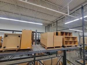 lot 38793 image: Lot of 7 Cubby Style Bookshelves