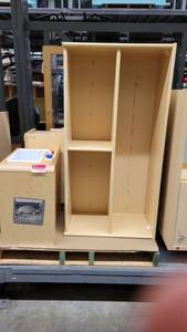 lot 38803 image: Woodem Shelf - Kitchen Play Set - Kids Art Easal and More