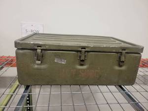 lot 38888 image: Army Green Metal Ammo Case