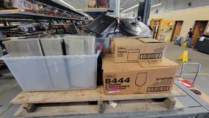 lot 38209 image: Unique Serving Dishes, Stainless Steel Silver Ware Organizers, Glassware and More