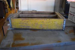 lot 3005 image: Vintage Yellow Coca-Cola Liter Wood Crate  Coca-Cola  18.5 x 12.25 x 4.25