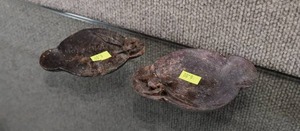 lot 3011 image: Vintage Lot of 2 Soapstone Carved Ashtray and Coin Dish  Good Luck San Francisco Chinatown  4.5 x 3 and 4.75 x 3.5