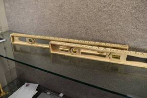 lot 3020 image: 330-24 Series 24-Inch Polycast Frame I-Beam Level w. Acrylic Vials  Empire  24 x 2 x 1