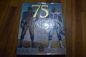 lot 3056 image: 75 Season NFL Book 1920-1995 Coffee Table Book