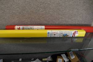 lot 6006 image: Lot of 2 Super Tubes Giant Coloring Posters with Markers  Castle and Rainforest  22 x 34